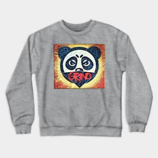 Grind Panda Mask Logo Crewneck Sweatshirt